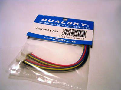 Dualsky 4 Pin male set