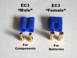 3,5mm EC3 virtaliitin pari