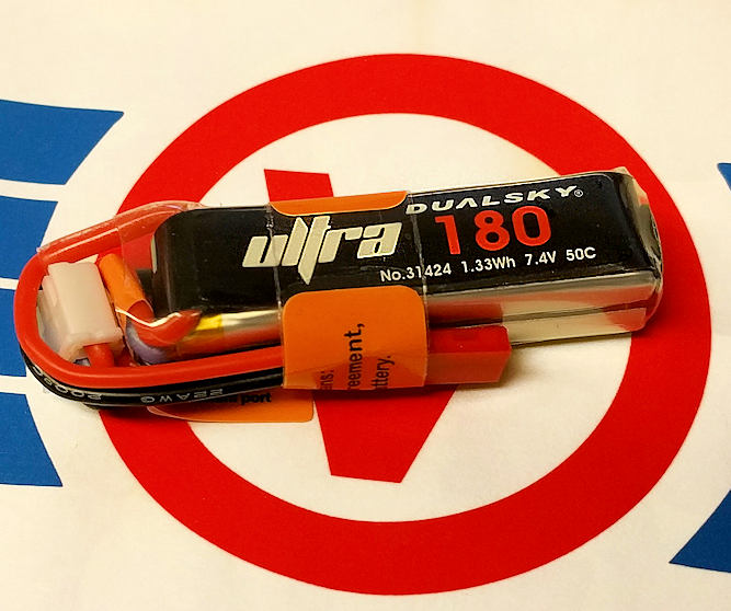 0180 mAh 50/100C 2s1p 7,4 v, 5 C charge