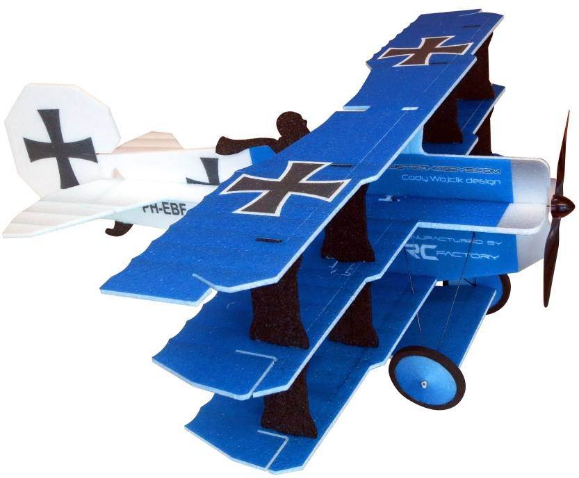 Crack Fokker Dr.1 Triplane, blue