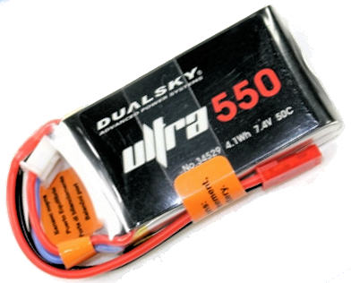 0550 mAh 50/100C 2s1p 7,4 v, 5 C lataus