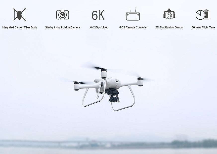 Walkera F420 drone, 50min lento-aika, yökameralla