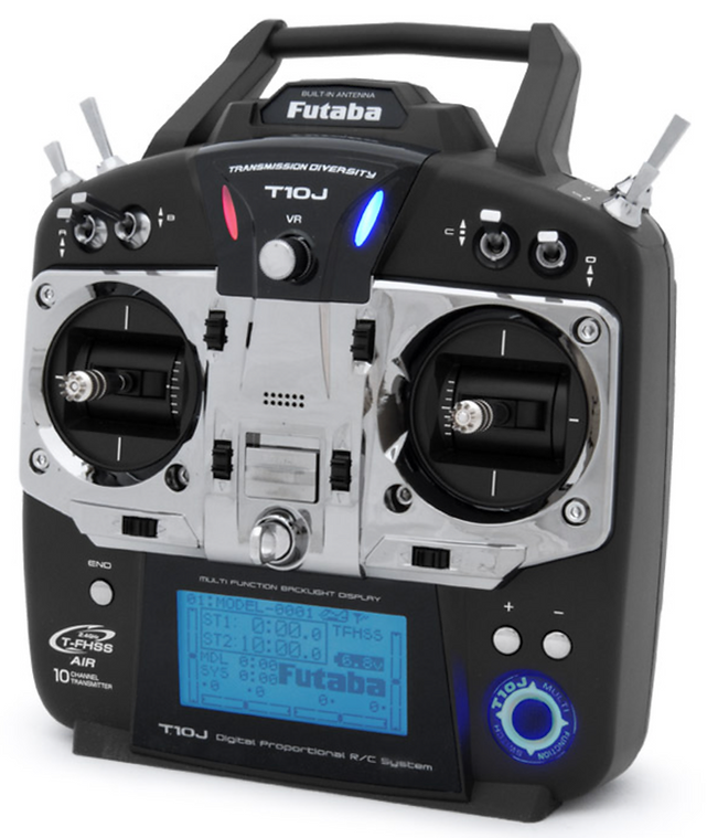 Futaba T10J transmitter 10CH 2.4GHz T-FHSS + receiver R3008SB