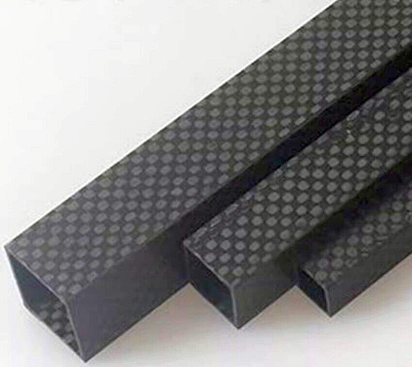 Hiilikuituputki (neliö)  20.0x18x1000, twill matte