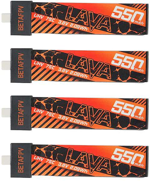 0550 mAh 3.8V 1S Lava seriel, 4 pcs