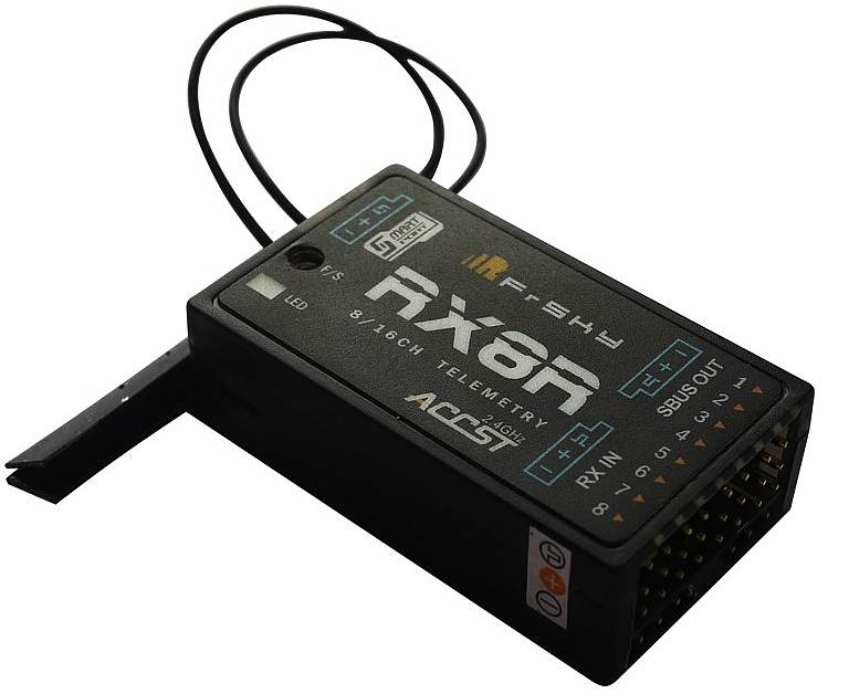 FrSky 8/16 ch telemetry 2,4Ghz, ACCST, RX8R with Redundancy Bus