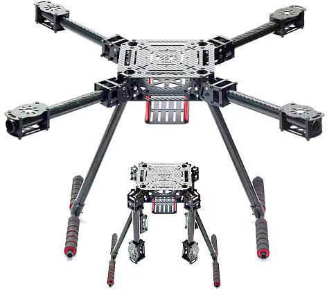 ZD550 foldable 550mm carbon/aluminium quad frame