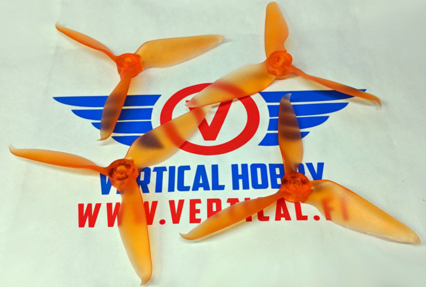 EMAX AVAN-R 5 inch 3-blade Prop Set-2CW and 2CCW orange