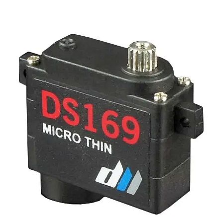 Digital 09g metal gear wing servo, flat DS169F