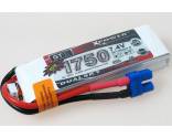 1750 mAh 45/90C 2s1p 7,4 v, 6 C lataus