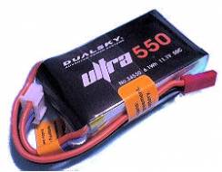 0550 mAh 50/100C 3s1p 11,1 v, 5 C lataus