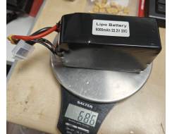 6000 6s1p 22,2V 20C battery