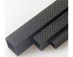 Hiilikuituputki (neliö)  20.0x18x1000, twill matte
