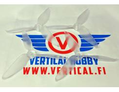 EMAX AVAN-R 5x5-6.5 3-blade Prop Set-2CW and 2CCW clear