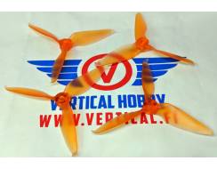 EMAX AVAN-R 5 inch 3-blade Prop Set-2CW and 2CCW orange