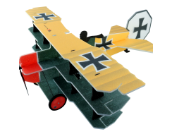 Lil Fokker Dr.1 Triplane, Yellow / Green