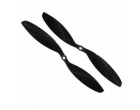 Hiilikuitupotkuri, 10x3,8 pari Slow Fly1