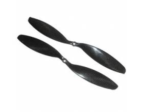 Hiilikuitupotkuri, 12x3,8 pari, Slow Fly1