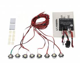 8 LED 3W lentokone / Helikopteri radio-ohjattava valosarja1