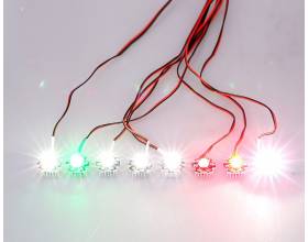 8 LED 3W lentokone / Helikopteri radio-ohjattava valosarja3