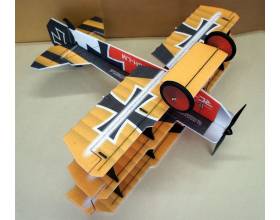 Crack Fokker Dr.1 Triplane, Red / Yellow3