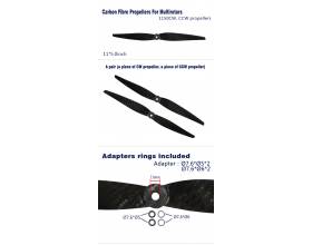 Hiilikuitupotkuri, 11X5 pari2