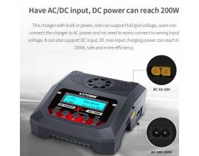 X-2 mini Quad 10A 2x 100W AC/DC charger (200W DC)4