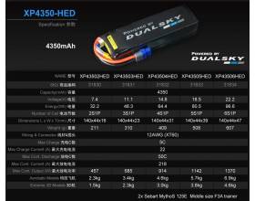 4350 mAh HED 50C 4s1p 14,8 v, 5 C lataus3