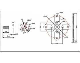 EMAX Multi copter motor MT3506, CCW thread6