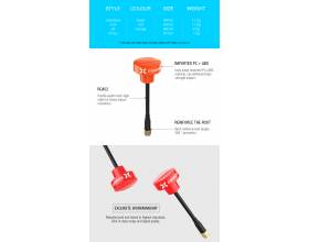 FOXEER Pagoda Pro 5.8GHz 3dBi Omni Antenna RHCP SMA, 150mm3
