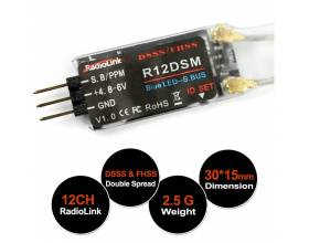 Radiolink R12DSM 2.4G 12 channels SBUS receiver. DSSS/FHSS1