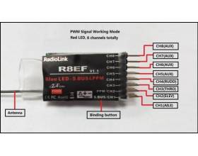 Radiolink R8EF receiver PWM mode