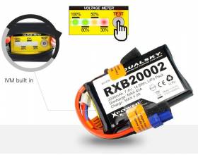 DualSky 2000mAh 7,4V 20C Lipo akku vastaanottimelle, DX1