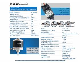 TC.3A.400, ECO2312C-960kv V2 22A 260W1