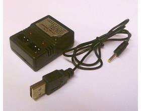 LiPo kaksoislaturi, USB1