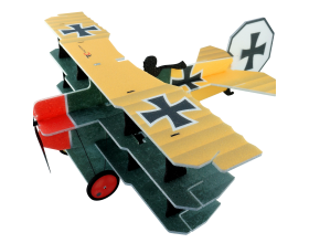 Lil Fokker Dr.1 Triplane, Yellow / Green1