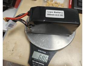 6000 6s1p 22,2V 20C battery