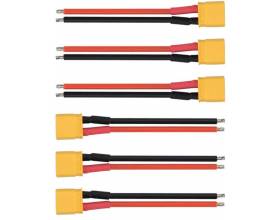 XT30 Whoop Cable Pigtail (6pcs), 20AWG