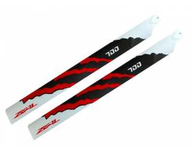 ZEAL Energy Carbon Fiber Main Blades 700mm, red1